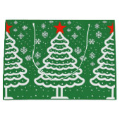 Groene en rode kerst groot cadeauzakje (Voorkant)