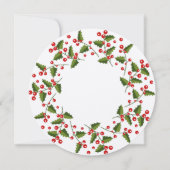 Groene en rode kerst — Grote uitnodiging (Achterkant)