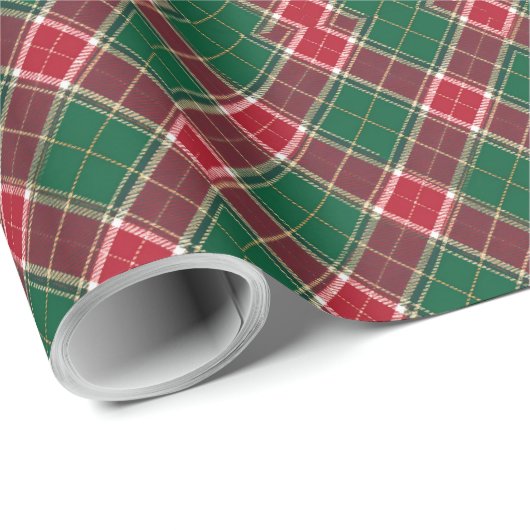 Groene en rode Kerst kersttrui Cadeaupapier (Rol Hoek)
