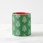 Groene en rode kerst mok (Midden)