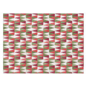 Groene en rode kerstbomen tafelkleed (Voorkant (Horizontaal))