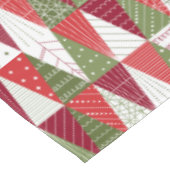 Groene en rode kerstbomen tafelkleed (Gekanteld)