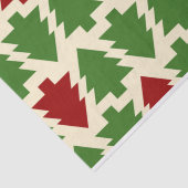 Groene en rode kerstbomen tissuepapier (Detail)