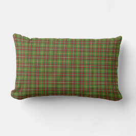 Groene en Rode Kerstmis Plaid Kussen