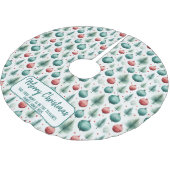 Groene en rode kerstpatronen - kerstboom rok (Gekanteld)