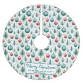 Groene en rode kerstpatronen - kerstboom rok (Voorkant)