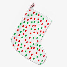 Groene en rode kerststippen