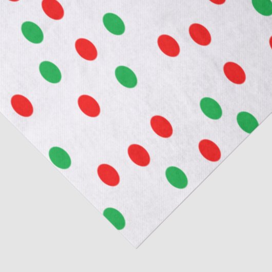Groene en rode kerststippen tissuepapier (Detail)