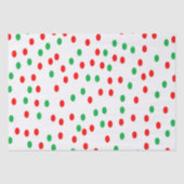 Groene en rode kerststippen tissuepapier (Voorkant)