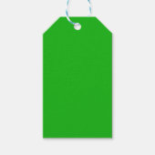 Groene en rode kleuren cadeaulabel (Voorkant)