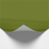 groene en rode liefde harten cadeaupapier (Hoek)