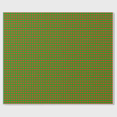 groene en rode liefde harten cadeaupapier (Vlak)