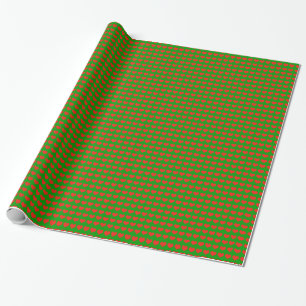 groene en rode liefdeshartjes cadeaupapier
