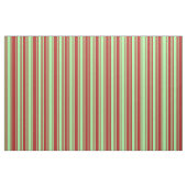 Groene en rode lijnen stof (Fat Quarter)