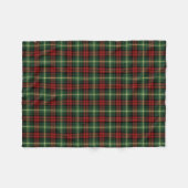 Groene en Rode Martin Clan Tartan Fleece Deken (Voorkant (Horizontaal))
