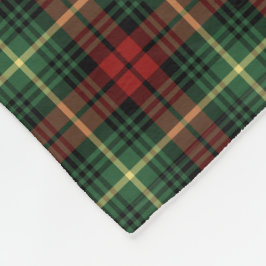Groene en Rode Martin Clan Tartan Fleece Deken
