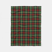 Groene en Rode Martin Clan Tartan Fleece Deken (Voorkant)