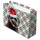 Groene en rode Plaid Bouvier Hondenliefhebber Vaka Groot Cadeauzakje (Achterkant Gekanteld)