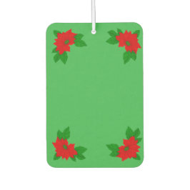 Groene en Rode Poinsettia Luchtverfrisser
