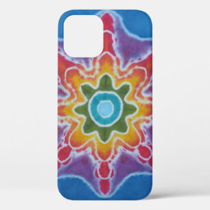 Groene en rode ster blauwe achtergrond kleuren Case-Mate iPhone case