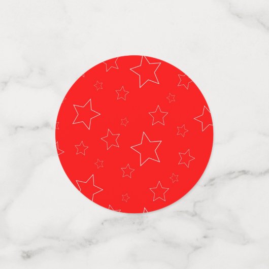 Groene en Rode Sterren Tafel Confetti (Kleine voorkant)