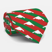 Groene en rode streep B2-braam kerstmis Stropdas (Opgerold)