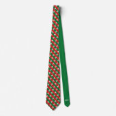 Groene en Rode Streep KC-46 Patroon Kerstmis Stropdas (Voorkant)