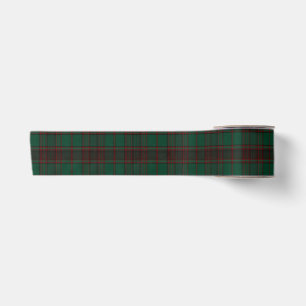 Groene en rode tartan geruite lint