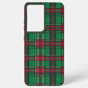 Groene en rode vierkanten samsung galaxy hoesje