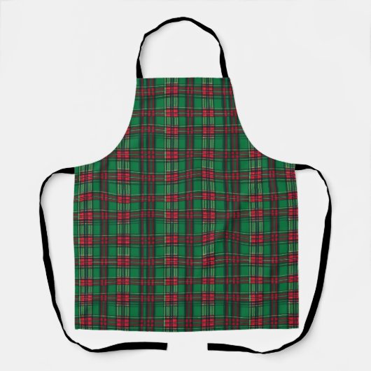 Groene en rode vierkanten schort (Voorkant)