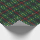 Groene en rode vlecht cadeaupapier (Hoek)