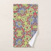 Groene en Rode Wandtapijt Bad Handdoek (Handdoek)
