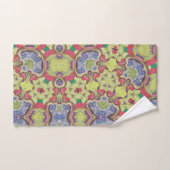 Groene en Rode Wandtapijt Bad Handdoek (Handdoek)