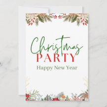 Groene en rode Waterverf Vrolijk kerstfeest