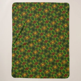 groene en rode winter sherpa deken