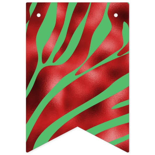 Groene en Rode Zebra Vlaggetjes (Tweede vlag)