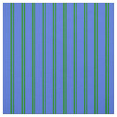 Groene en Royal Blue Lines Stof (Swatch)