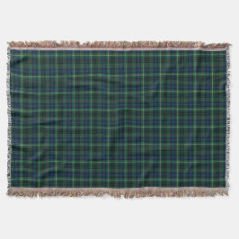 Groene en Royal Blue Stewart Clan Hunting Plaid Deken