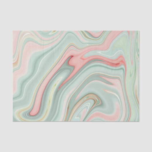 Groene en roze agaat/marmer tissuepapier (Voorkant)