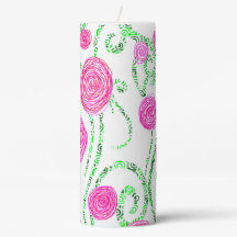 Groene en Roze Bloemenwijnstokken