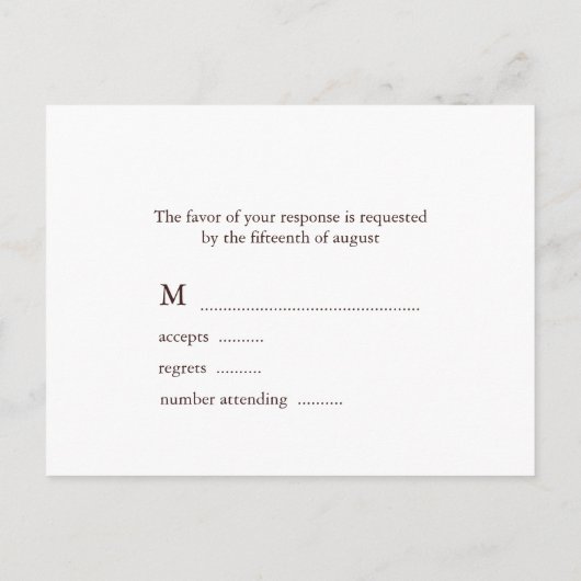 Groene en Roze bruiloft Uitnodiging Briefkaart (Achterkant)