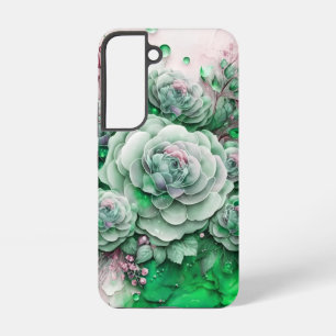 Groene en Roze Cactus Succulent Samsung Galaxy Hoesje