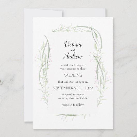 Groene en roze fijne finale bruiningen kaart (Voorkant)