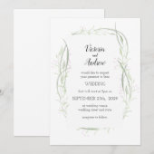 Groene en roze fijne finale bruiningen kaart (Voorkant / Achterkant)