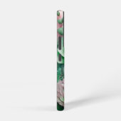 Groene en Roze Reuze Rozen Samsung Galaxy Hoesje (Rechterkant)