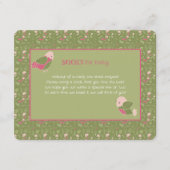 Groene en Roze Schattigee Vogelboeken voor Baby Informatiekaartje (Voorkant)