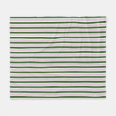 Groene en roze strepen fleece deken (Voorkant (Horizontaal))