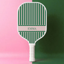 Groene en Roze Strepen Moderne Gepersonaliseerde N