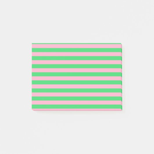 Groene en roze strepen post-it® notes (Voorkant)