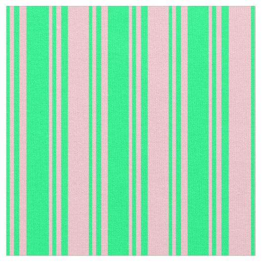 Groene en roze strepen stof (Close Up)